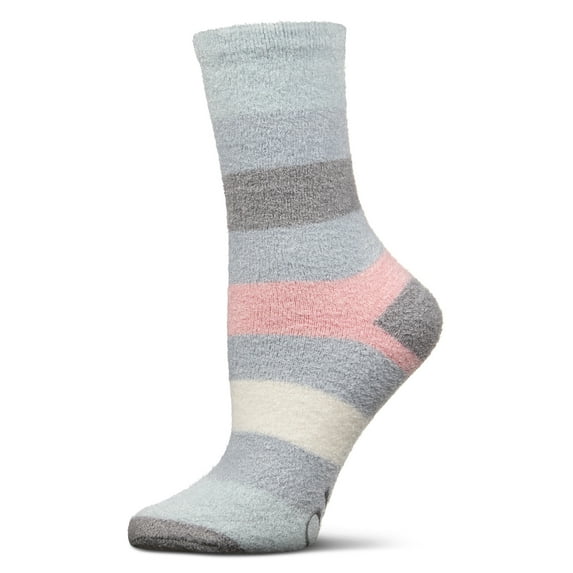 MeMoi Women's Happy Aloe Infused Crew Socks - Womens - Female, 9-11, Blue