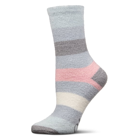 MeMoi Women's Happy Aloe Infused Crew Socks - Womens - Female, 9-11, Blue