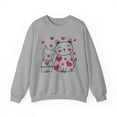 thumbnail image 1 of Women's Happy Valentine's Day Sweatshirt, Cat Dog Lover Sweatshirt, 1 of 5