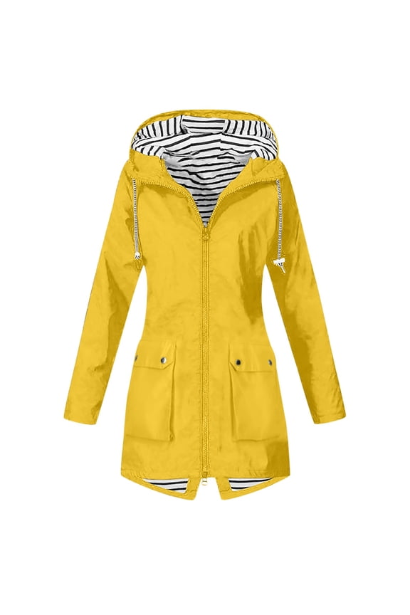 Women's Hardshell Hooded Anorak Jacket for Outdoor Hiking and Adventures