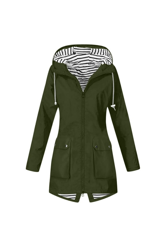 Women's Hardshell Hooded Anorak Jacket for Outdoor Hiking and Adventures