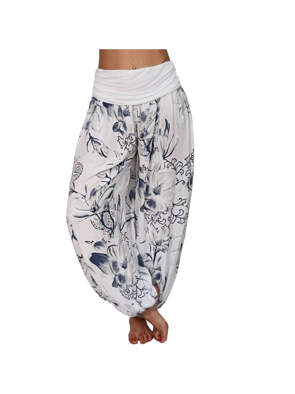 Women's Harem Pants All Over Print Loose Fit Wide Leg Comfortable Boho Casual Daily Trousers