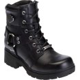 thumbnail image 1 of Women's Harley-Davidson Jocelyn Leather Biker Boot Black 5 M, 1 of 7