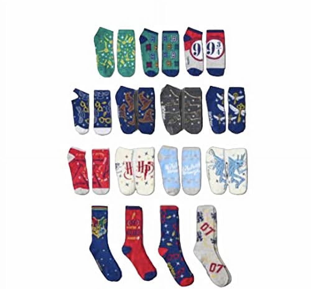 Women's Harry Potter 15 Days of Socks (story book) Advent Calendar 15pk,  Blue, One Size - Walmart.com