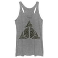 thumbnail image 1 of Women's Harry Potter Deathly Hallows Secret  Racerback Tank Top Gray Heather X Large, 1 of 4