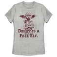 thumbnail image 1 of Women's Harry Potter Dobby is a Free Elf  Graphic Tee Athletic Heather Small, 1 of 4