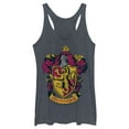 thumbnail image 1 of Women's Harry Potter Gryffindor Ornate Crest  Racerback Tank Top Navy Blue Heather Large, 1 of 3