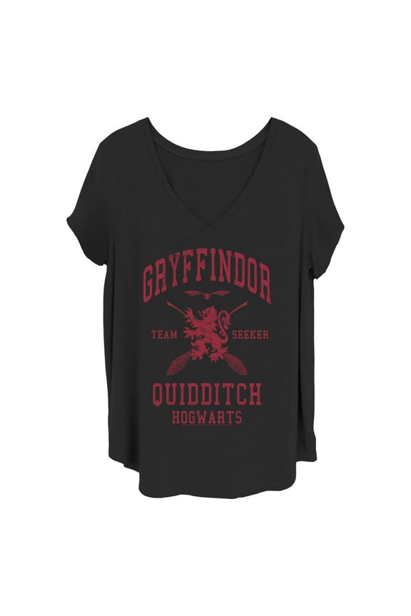 Women's Harry Potter Gryffindor Quidditch Team Seeker Graphic T-Shirt