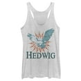 thumbnail image 1 of Women's Harry Potter Hedwig Owl Flight  Racerback Tank Top White Heather 2X Large, 1 of 3