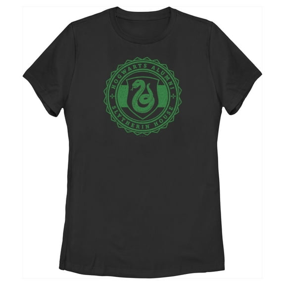 Women's Harry Potter Hogwarts Alumni Slytherin House Graphic Tee Black 2X Large