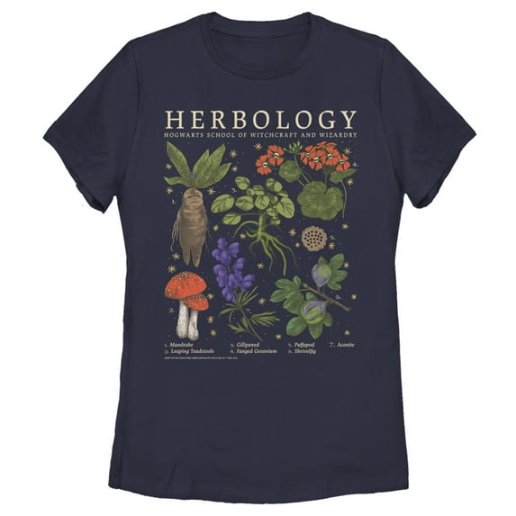 Harry Potter Women's Hogwarts Herbology Graphic Tee,
