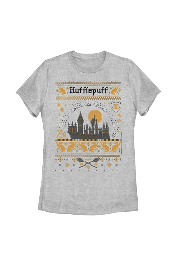 Women's Harry Potter Hufflepuff House Sweater Graphic T-Shirt