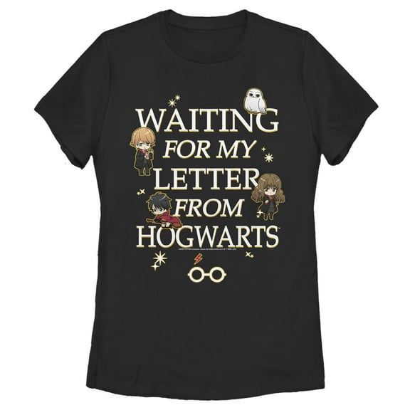 Women's Harry Potter Letter From Hogwarts  Graphic Tee Black 2X Large
