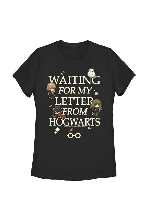 Women's Harry Potter Letter From Hogwarts Graphic Tee Black Small