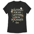 thumbnail image 1 of Women's Harry Potter Letter From Hogwarts  Graphic Tee Black X Large, 1 of 9