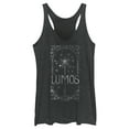 thumbnail image 1 of Women's Harry Potter Lumos Happiness Spell Racerback Tank Top Black Heather Medium, 1 of 4