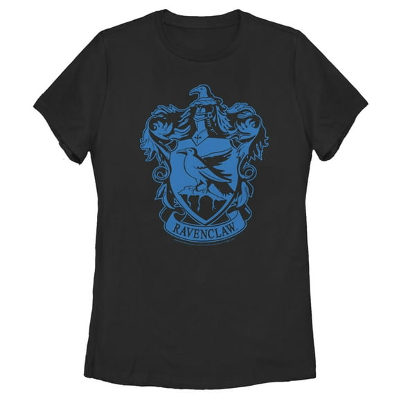 Women's Harry Potter Ravenclaw House Crest  Graphic Tee Black X Large