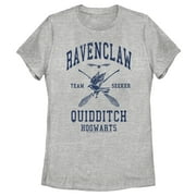 Women's Harry Potter Ravenclaw Quidditch Seeker Graphic Tee Athletic Heather 2X Large
