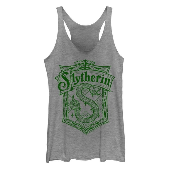 Women's Harry Potter Slytherin Crest  Racerback Tank Top