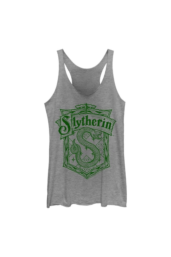 Women's Harry Potter Slytherin Crest Racerback Tank Top