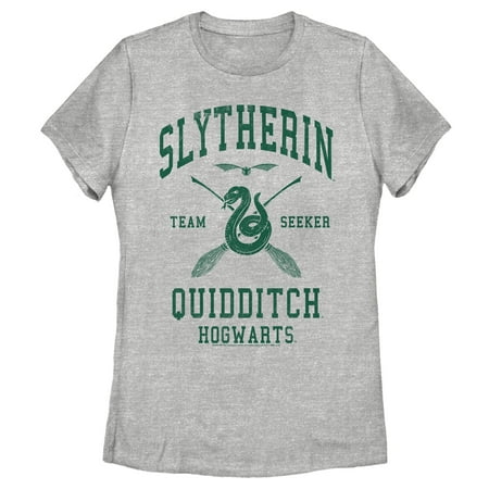 Women's Harry Potter Slytherin Quidditch Team Seeker Graphic Tee Athletic Heather X Large