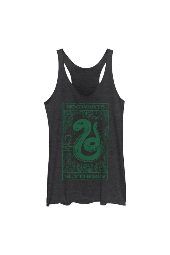 Women's Harry Potter Slytherin Snake  Racerback Tank Top