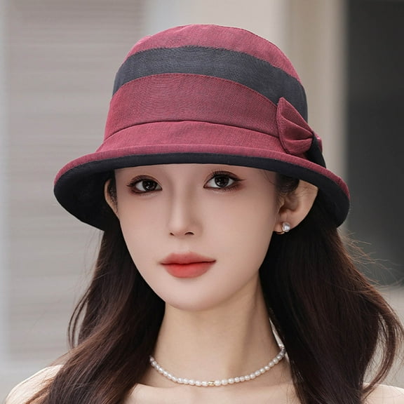 Women's Hat Bridal Wedding Tea Party Wide Brimmed Summer Sun Hat Ladies Outdoor Elegant Temperament Sun Hat Wool Sock Non Wool for Men French Jean Hats Women Classic Solid Color Wool French Large