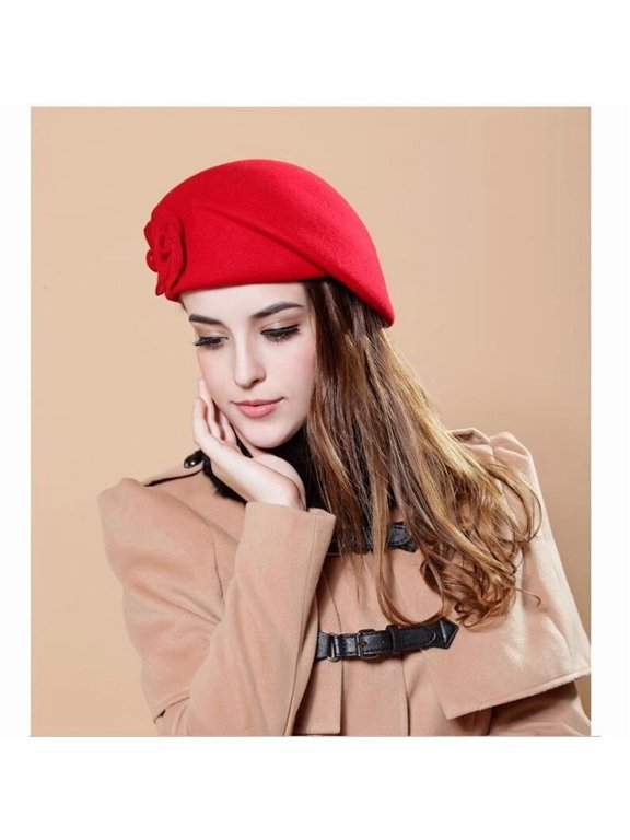 Women's Hat French Beret Pillbox