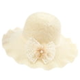 thumbnail image 1 of Women's Hat Wide Brim Sun UV Protection Hat Summer Sun Beach Cap Sun Hat White, 1 of 2