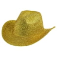 thumbnail image 1 of Women's Hat Womens Gold Cowboy Hats Sequin Glitter Hat Western Hat Disco Hat, 1 of 3