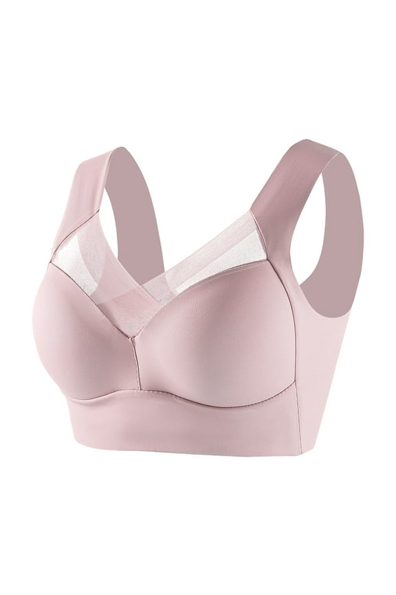 Women's Hatmeo Posture Correcting Bras Large Strapless Lace Tank Top Underwear Thin Side Fold Side Gather Adjustable Bra,Anti Sagging Bras,Without Steel