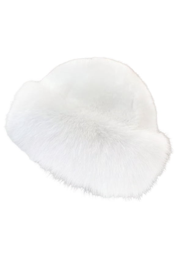 Women's Hats & Caps Thick Plush Imitation Mink Windproof Warm Mongolian Ear Hat Winter Hats for Women White One Size