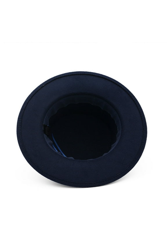 Women's Hats & Caps Wool Wide Brim Flat Top Elegant Party Church Hat Winter Hats for Women Blue