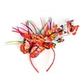 thumbnail image 1 of Women's Head Bands BWASD Casual Fashion Butterfly Flower Simulation Headband Elegant Sweet Headwear Hoop for Tea Party Spring Summer Outfit Orange, 1 of 4