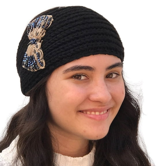 Silver Fever Women Chunky Knitted Headband Hair Band Head Wrap Earmuff