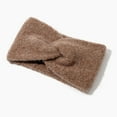 thumbnail image 1 of Women's Headband Teddy Fur Look with Twist Knot Detail Soft Elastic Winter Headband Warm Headband Ear Warmers 56-59 cm, 1 of 7
