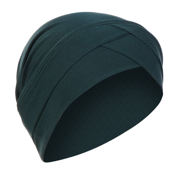 Women's Headbands Solid India Hat Muslim Ruffle Cancer Chemo Beanie Turban Wrap Scarf Cap Yoga Workout Hair Accessories Saving Clearance