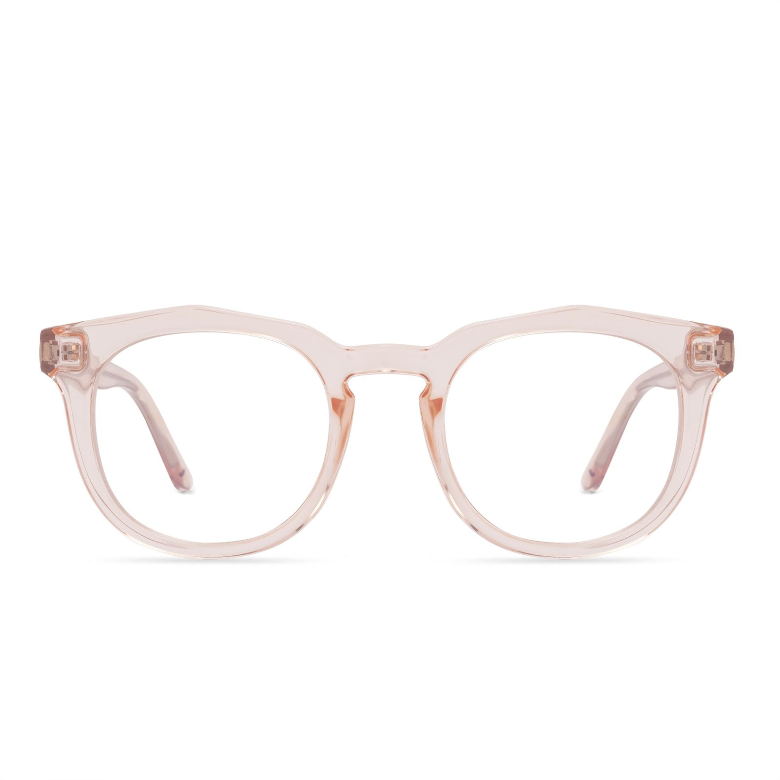 Women's Health Balance Blue Light Blocking Glasses for Computer UV and Gaming Protection by DIFF Eyewear Light Pink Crystal