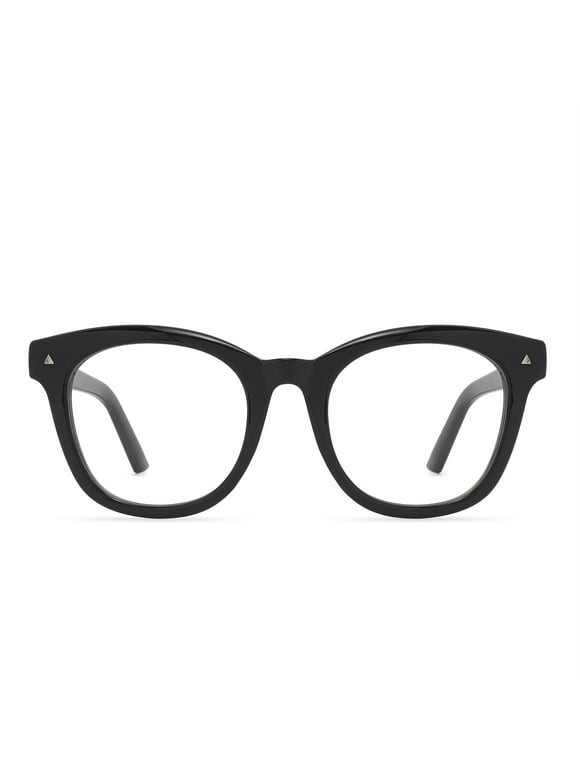 Women's Health Reading Glasses Vitality Blue Light Blocking by DIFF Eyewear Black +1.5