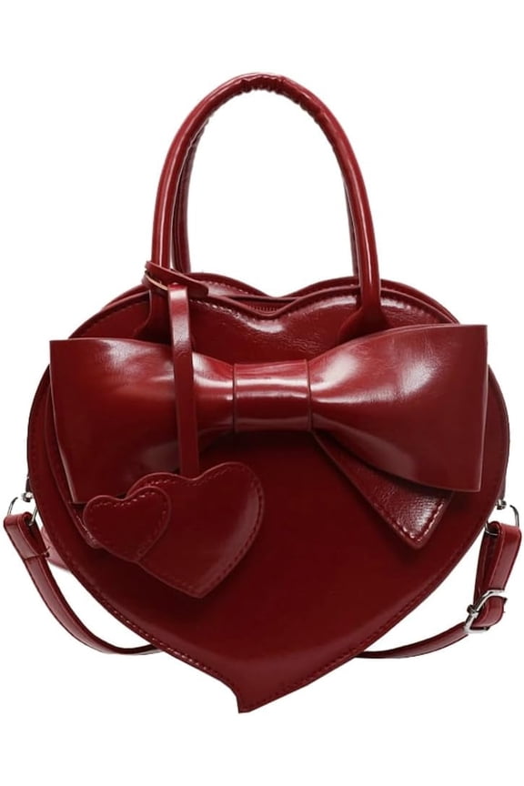 Women's Heart Purse Clutch Bag Sweet Bow Wallet Fashion Top Carrying Handbag Crossbody Bag Shoulder Bag Handbag 2025