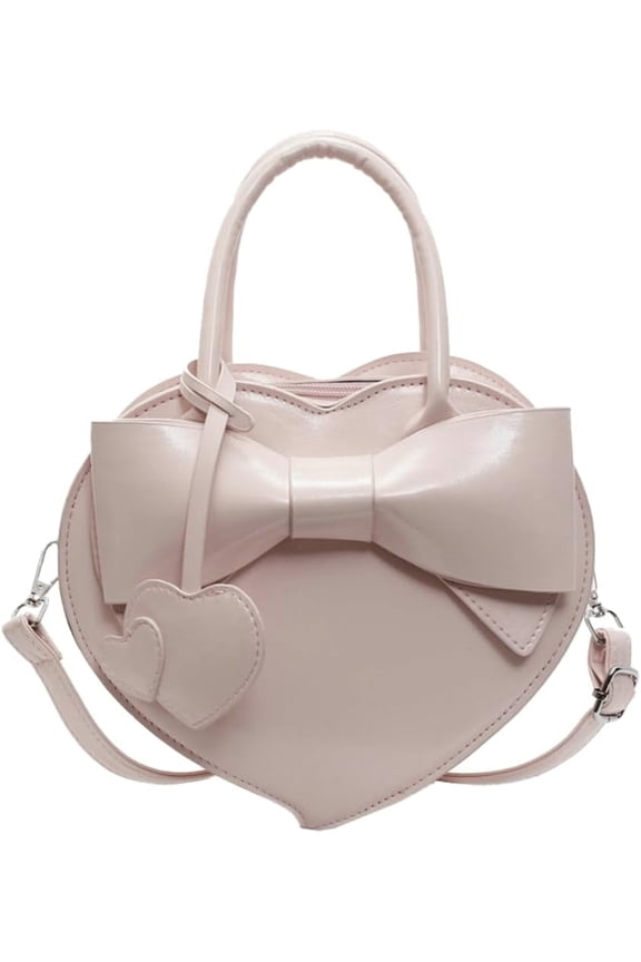 Women's Heart Purse Clutch Bag Sweet Bow Wallet Fashion Top Carrying Handbag Crossbody Bag Shoulder Bag Handbag 2025