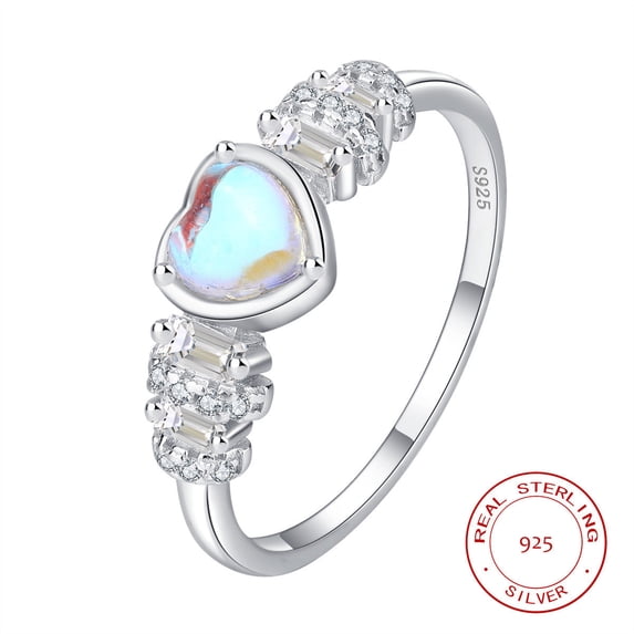 Womens Heart Ring Exquisite S925 Sterling Silver Love Heart Ring Gift for Women Index Finger Gift Idea for You