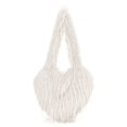 thumbnail image 1 of Women's Heart Shape Crossbody Purse Solid Color Heart-Shaped Tassel Handbag Soft Fuzzy Plush Top Handle Bag Fashion Casual Faux Fur Shoulder Tote Bag For Party Daily Travel, 1 of 5
