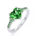 thumbnail image 1 of New Women's Heart-Shaped Purple Cubic Zirconia Rings, 1 of 1