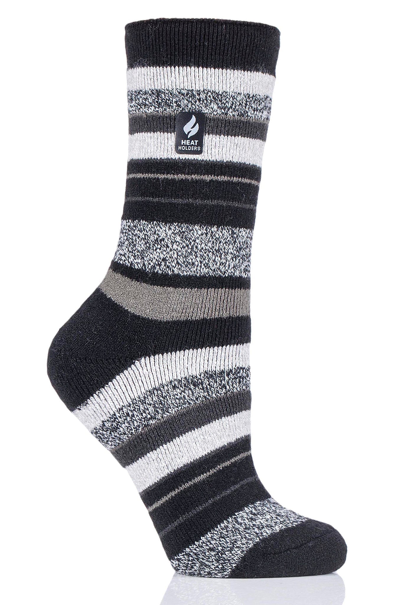 HEAT HOLDERS Lite - Women's Thermal Socks 3-Pack (Size 5-9 US, 1.6 Tog Rating, Thinner For Shoes)