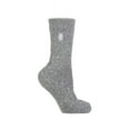 thumbnail image 1 of Women's Heat Holders Lite 5x Warmer Merino Wool Twist Crew Socks Color: Light Gray Cream Size: N/A, 1 of 5