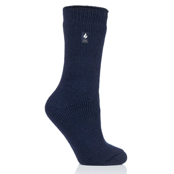 Women's Heat Holders Lite Dahlia Solid Crew Socks Color: Navy Size: N/A