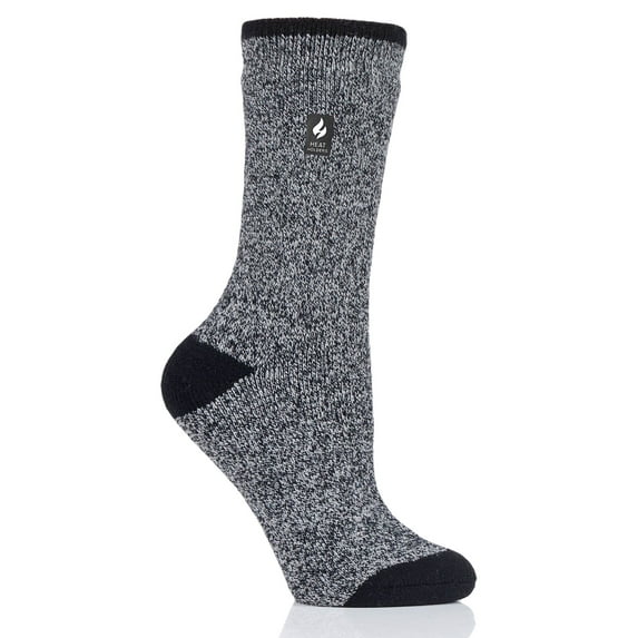 Women's Heat Holders Lite Viola Twist Crew Socks Color: Black Size: N/A