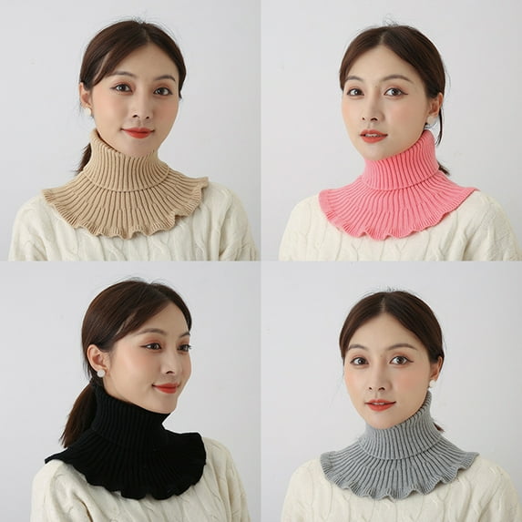 Women's Heat Holders Thermal Fleece Cable knit Snood Scarf Neck Warmer