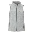 thumbnail image 1 of Women's Heather Gray Akron Zips Summit Fleece Full Zip Sweater Vest, 1 of 1